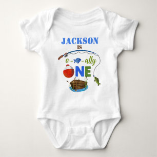 Ofiskalt ONE baby bodysuite O-fish-ally Big ONE T Shirt