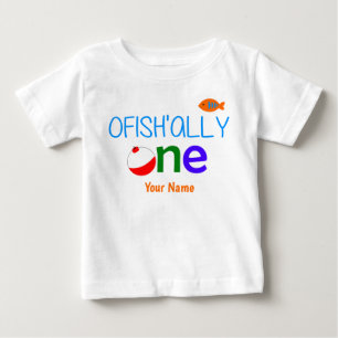 Ofiskligt En fiskskjorta på 1:a födelsedag T Shirt