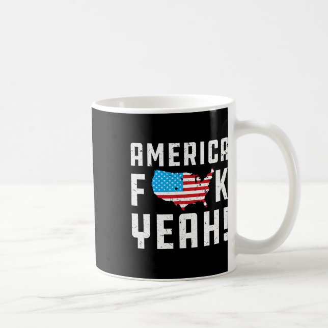 Ofjuly Amerika Ja Funny Gift Kaffemugg (Höger)