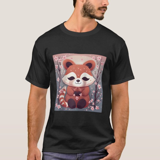 Ofläckpanda i havet efter Cherry Blommars Baseb T Shirt (Framsida)