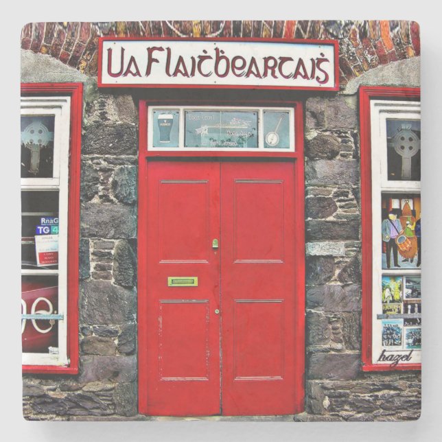 O'Flaherty's, Dingle, Irland, Irish Pubs Underlägg Sten (Framsidan)