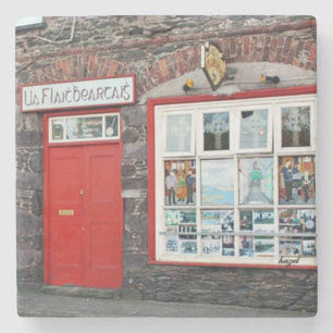 O'Flahertys Pub, Dingle, Irish Pub Underlägg. Stenunderlägg