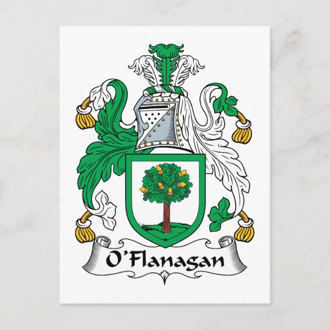 O'Flanagan familjevapen Vykort (Framsida)