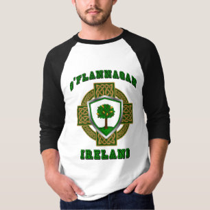 O'Flannagan/Flannagan Irish Shield w/Celtic Kor T Shirt