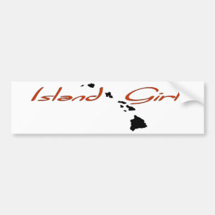 Öflicka - Hawaii Bildekal