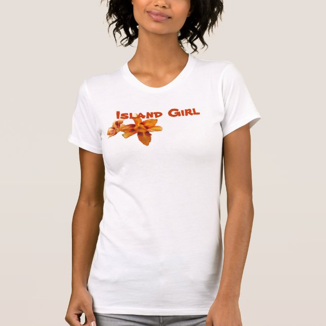 Öflickaorange T Shirt (Framsida)