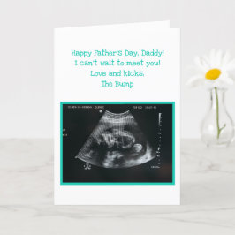 Ofödd Baby förväntar sig Pappa Fars dag Kort