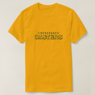 Oförberedd Casters-Logotyp Tee - en Färg-Mörk