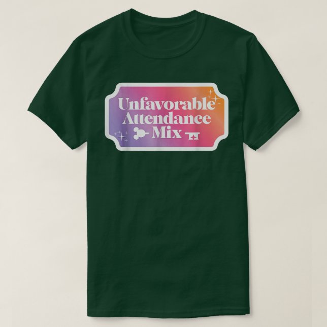 Ofördelaktig närvaroblandning t shirt (Design framsida)