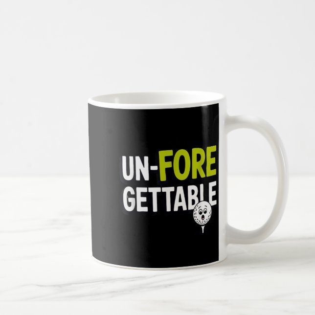 Oförglömlig golfpunny Funny Golfer Kaffemugg (Höger)