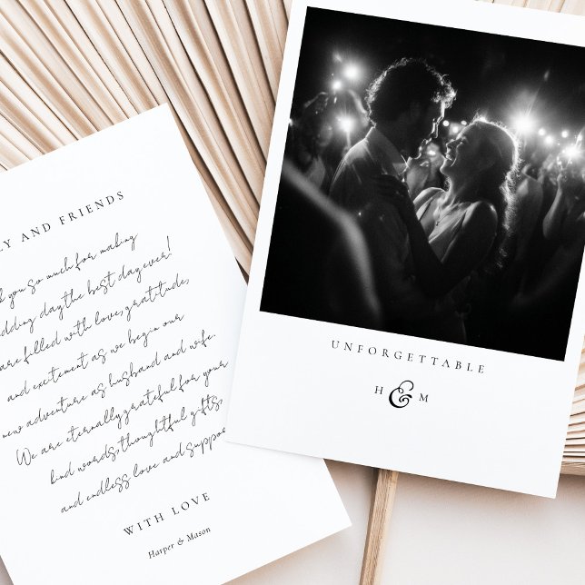 "Oförlåtlig" Foto-tackkort Inbjudningar (Skapare uppladdad)