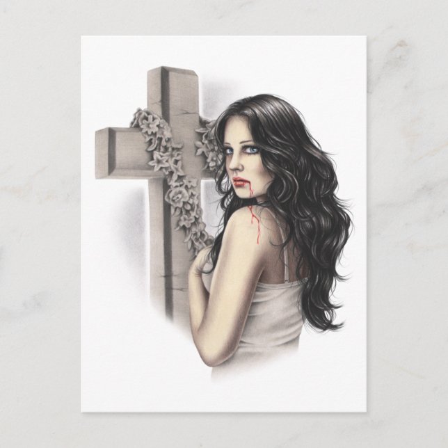 Oförlåtligt Sinner Vampyre-vykort Vykort (Framsida)