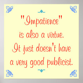 Oförmåga är också en dygd.. poster