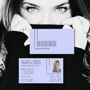 Oformaterad Baby blue med Photo Professionell och Visitkort