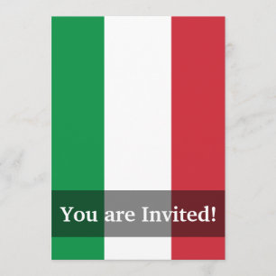Oformaterad Italien, Flagga Inbjudningar