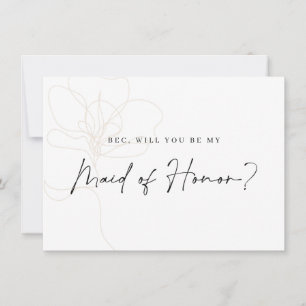 Oformaterat Frieri kort för Ro Bridesmaid