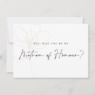 Oformaterat Frieri kort för Ro Bridesmaid