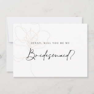 Oformaterat Frieri kort för Ro Bridesmaid