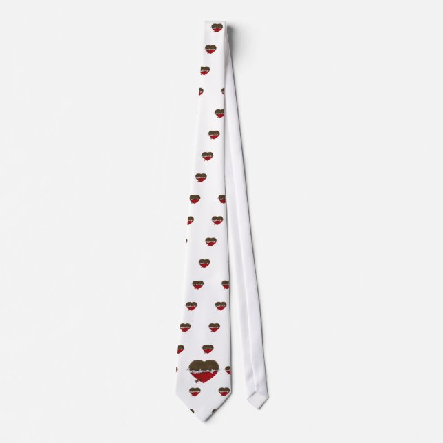 oförpackad chokladhjärta kärlek du slips (Framsida)