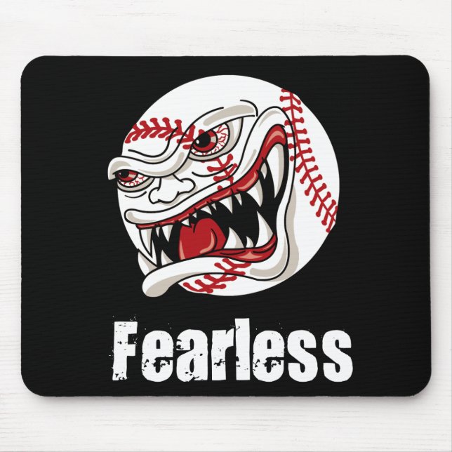 Oförskräckt baseball musmatta (Framsidan)