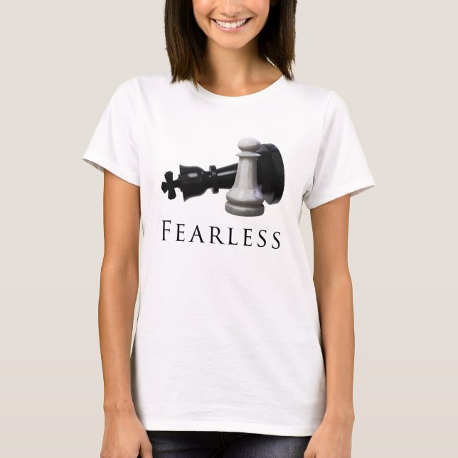 Oförskräckt schack t shirt (Framsida)