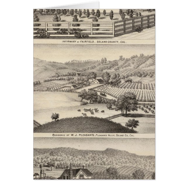 Oförstnämnda, residenser hälsningskort (Framsidan)