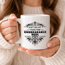 Oförstörbar själ Inspirerande kvinnor Vintage Kaffemugg