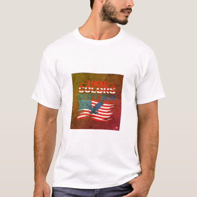 Oförstörbara örnfärger t shirt (Framsida)