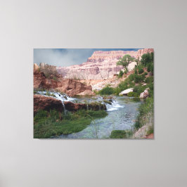 Oförstört vattenfall Utskrift av fin konst på arbe Canvastryck