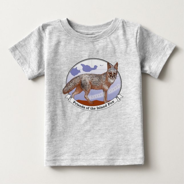 Öfox Logotyp Grått baby T-skjortan T Shirt (Framsida)