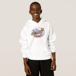 Öfox logotyp Kids Classic Hoodie White eller Grått T Shirt
