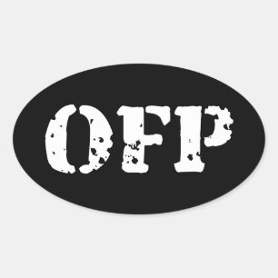 OFP OVALT KLISTERMÄRKE