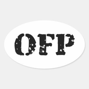 OFP OVALT KLISTERMÄRKE