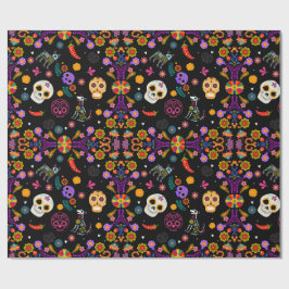Ofrenda - Calavera Garden Wrapping Papper Presentpapper