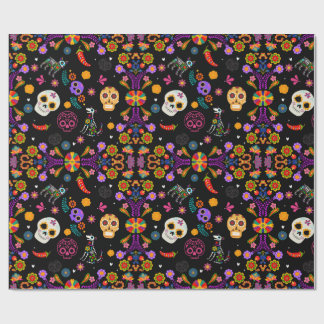 Ofrenda - Calavera Garden Wrapping Papper Presentpapper