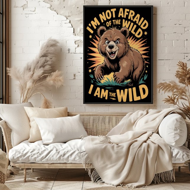 Ofruktlös Vild Bear Äventyr Art Poster (Skapare uppladdad)