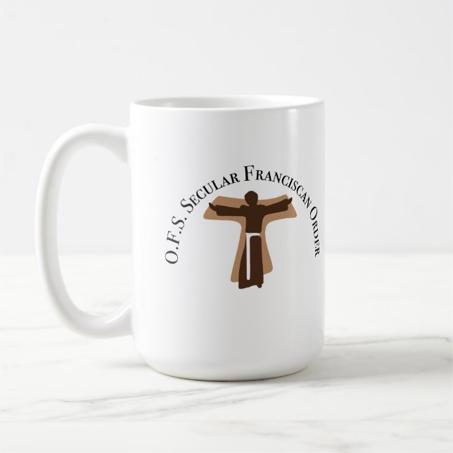 OFS Sekulär Franciskanmugg Kaffemugg (Vänster)