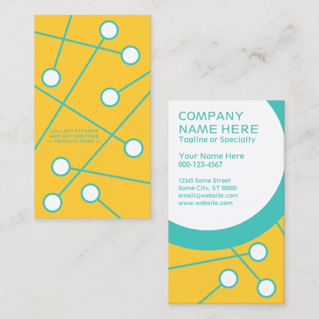 ofta förekommande köparkort lojalitetskort (Fram/baksida)