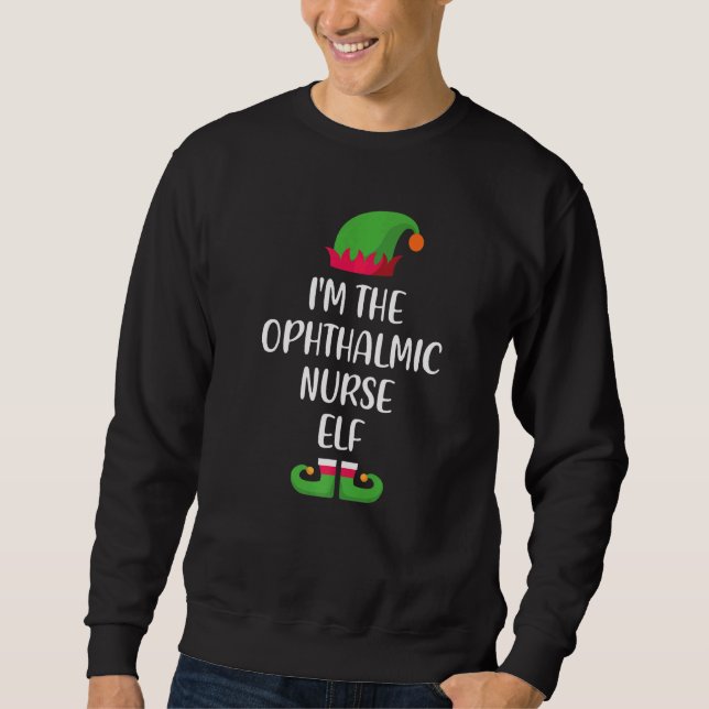 Oftalmisk näsa Elf-julfamiljen - matchning Lång Ärmad Tröja (Framsida)