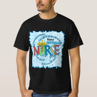 Oftalmisk sjuksköterska med ansvar för anpassnings t shirt