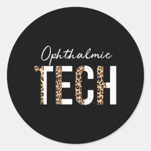Oftalmisk tekniker Oftalmisk teknik Optometrist Runt Klistermärke
