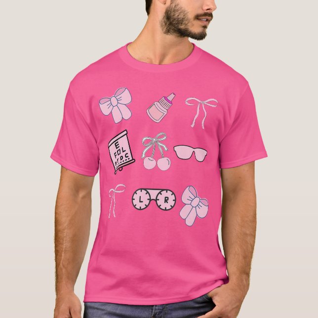 Oftalmisk teknisk kokvett Bow Optometry Girly Opht T Shirt (Framsida)