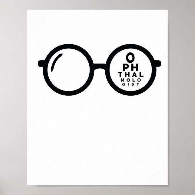 Oftalmolog Öga-diagram Poster (Framsidan)