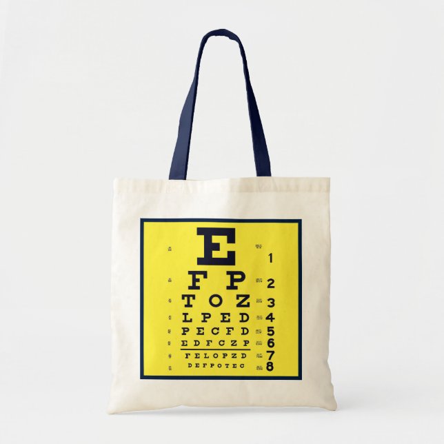 Oftalmologiögat kartlägger ekonomisk Optometry Tygkasse (Framsidan)