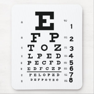 OftalmologiOptometryögat kartlägger vit och Musmatta