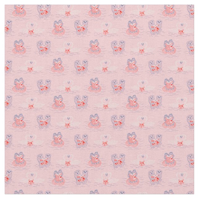 Oftrar, Svanar, groddar vid läsning av Bokar Valen Tyg (Närbild)