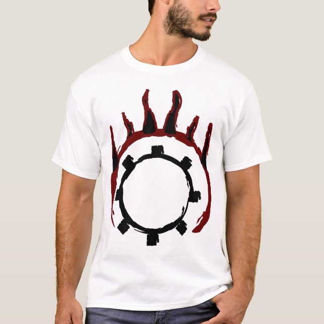 Ofullbordade Dharma rullar Tee Shirt (Framsida)