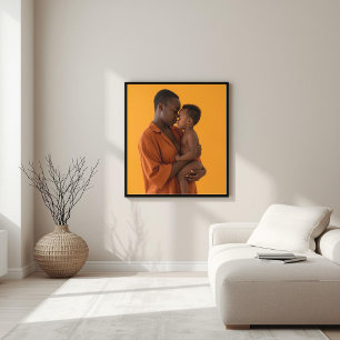 Ofullkomlig Bindning – Minimalistisk Mor & Barn Ko Poster