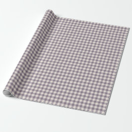 Ofullkomlig Gingham Rutig Gårdshus Mauve Presentpapper