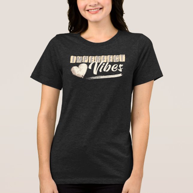 Ofullkomliga Vibrationer – Retro Minimalistisk Est T Shirt (Framsida)